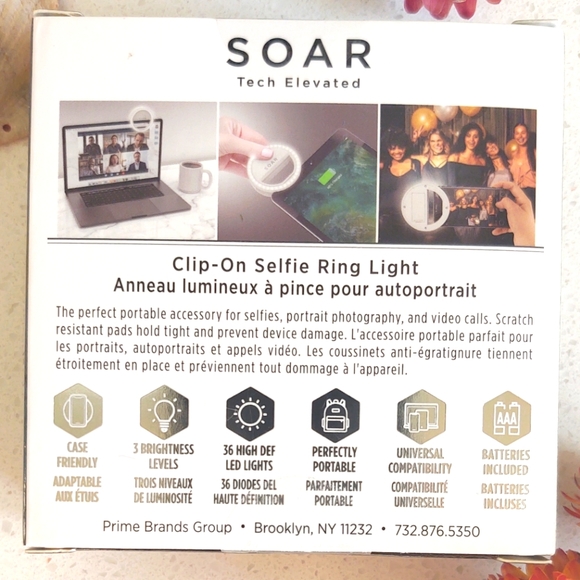 SOAR ~ LED Ring Light, NIB - Picture 3 of 4